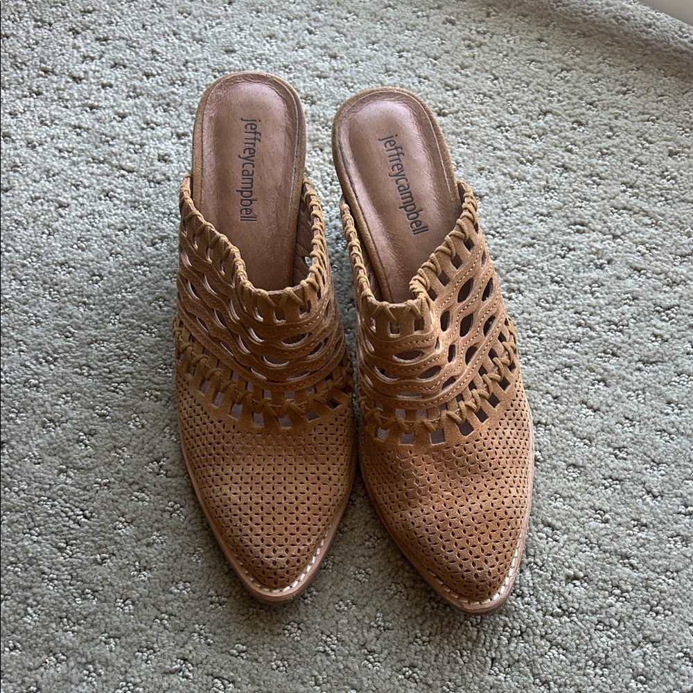 Jeffrey Campbell Tan Women's Shoes/Mules
